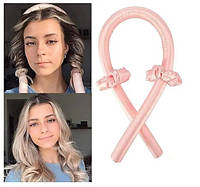 Атласні м'які бігуді для холодної завивки волосся, обруч-джгут для накрутки волосся, шовкова стрічка для локонів