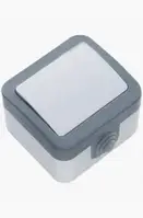 Вимикач 1-но клавишний вологозахисний "Baysal"