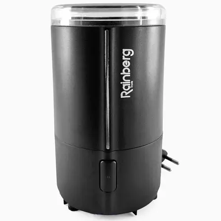 Кавомолка електрична роторна 300W Rainberg RB-302 Чорний, фото 1