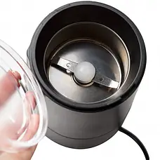 Кавомолка електрична роторна 300W Rainberg RB-302 Чорний, фото 3