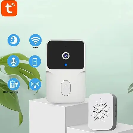 Бездротовий дверний відеодзвінок Wi-Fi Smart Doorbell M6, фото 1