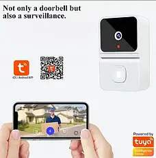 Бездротовий дверний відеодзвінок Wi-Fi Smart Doorbell M6, фото 4