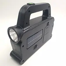 Ліхтар акумуляторний Hurry Bolt HB-6169 із сонячною батареєю і функцією PowerBank, фото 4
