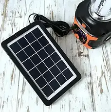 Портативна автономна сонячна система Solar похідний переносний ліхтар із функцією павербанк, фото 3