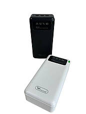 Повербанк power bank Viaking 50000 mAh YM-500 Ліхтар 4 USB-порти, дисплей, Powerbank Чорний, фото 6