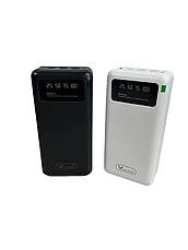 Великий power bank 50000 mAh YM-500 3 USB Type-C з ліхтариком Білий, фото 5