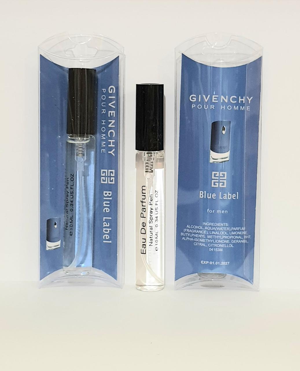 Givenchy Blue Label чоловіча мініатюра в ручці 10 мл, фото 1