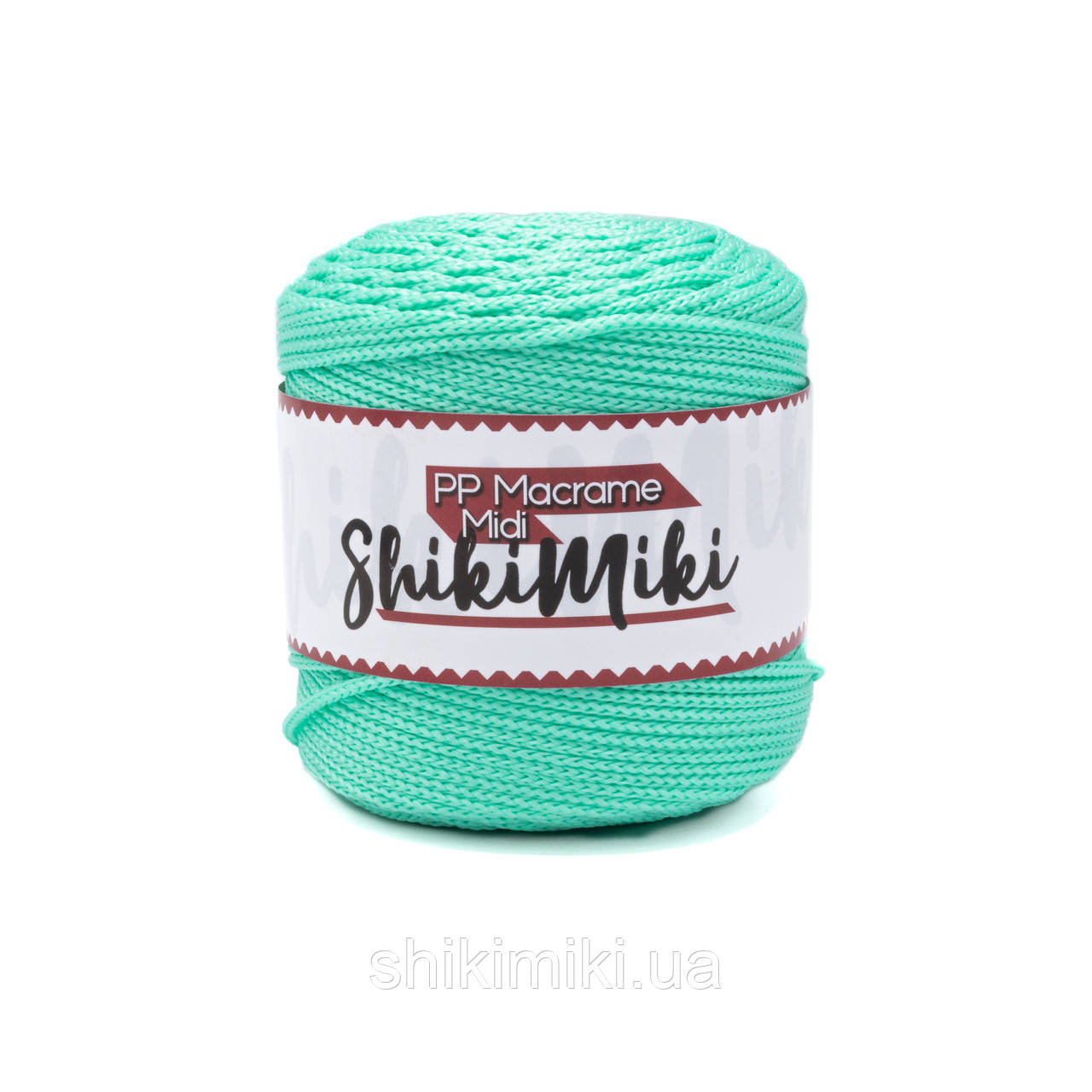 Трикотажний шнур PP Macrame Midi 3 mm, колір М'ятний