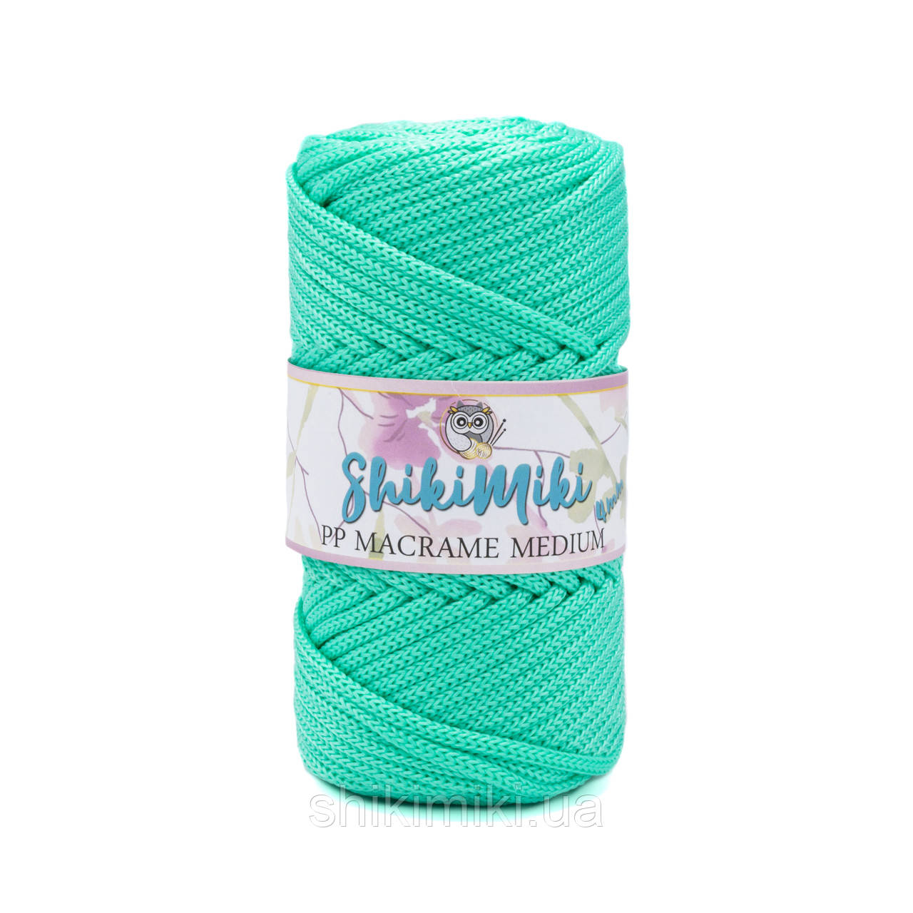 Трикотажний шнур PP Macrame Medium, колір М'ятний