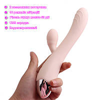 Вібратор-кролик для подвійної стимуляції, жіночий кліторально-вагінальний стимулятор. Іграшки для сексу