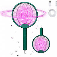 Мухобойка-ловушка электрическая 3в1 с УФ-лампой и USB-портом Electric Mosquito Swatter