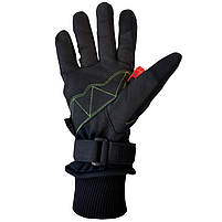 Зимові Рукавички для Cкандинавської ходьби Gabel Wind Tech N.C.S. Black/Green M (8015012100008) Італія, фото 4