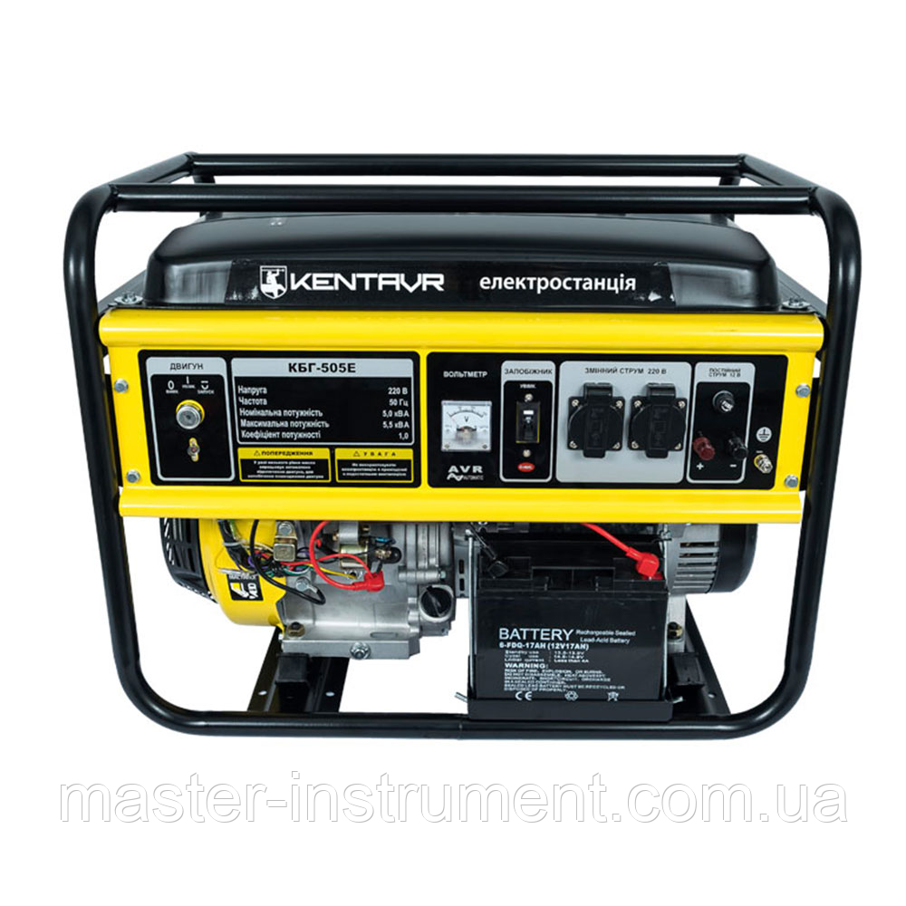 Генератор бензиновий Кентавр КБГ505E, фото 1