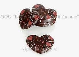 Форми для шоколаду з перебивним малюнком Modecor — Серце 32424