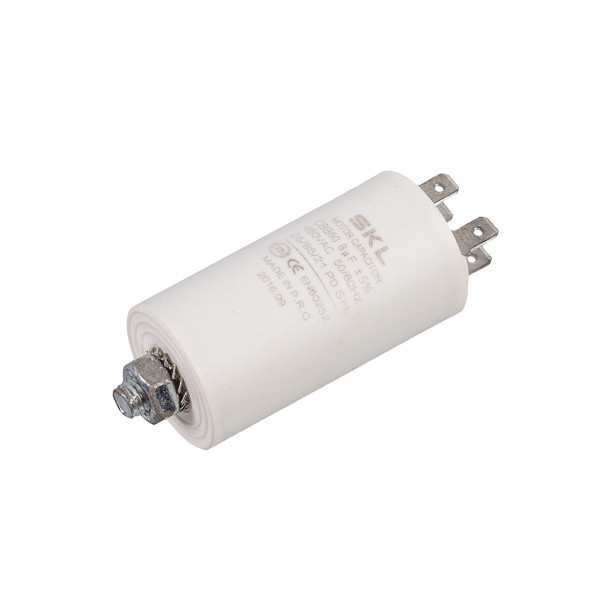 Пусковий конденсатор для пральних машин CBB60 8uF 450V PR1
