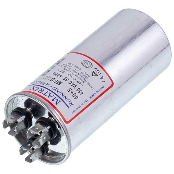 Конденсатор 40+5uF 450V CBB65 PR1