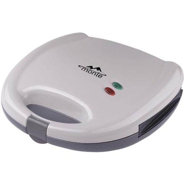 Бутербродниця Monte MT-3503 гриль Білий 800 Вт, фото 1