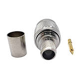 Роз'єм N-Type-Male на кабель RG-213 під обтиск, фото 2