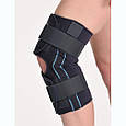 Наколінник з металевими шарнірами для сильної фіксації К-1 чорний р.XXXL Реабілітімед, фото 3