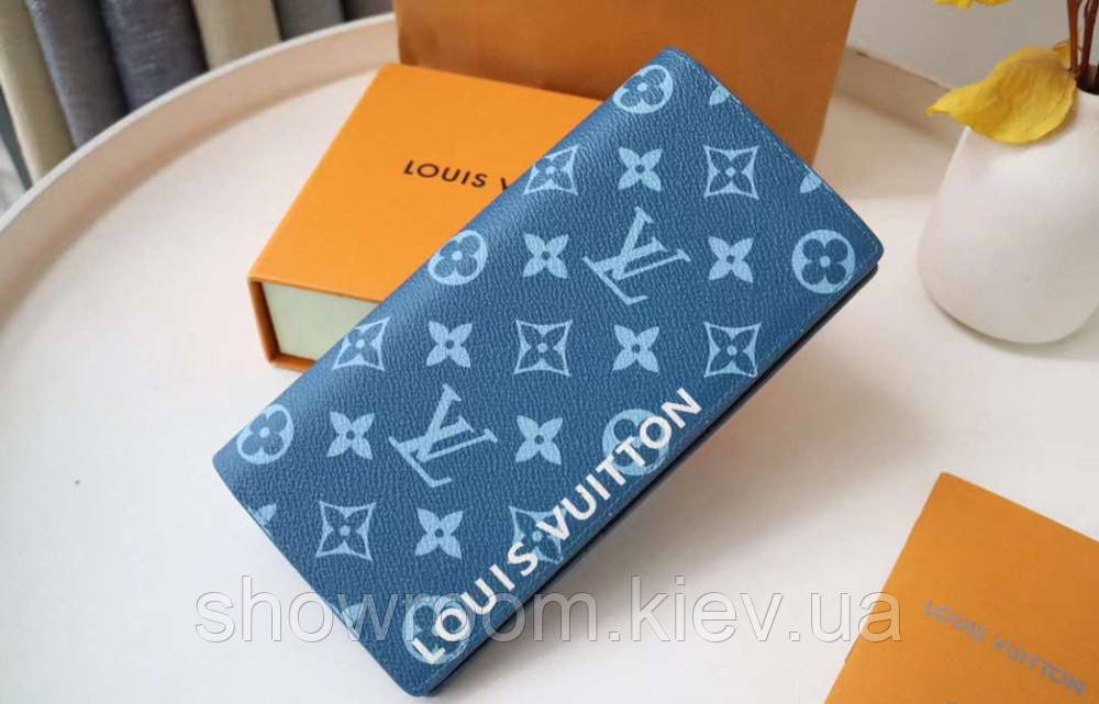 Чоловічий брендовий гаманець (82790) Lux blue