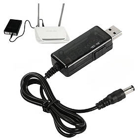 Кабель USB перехідник для роутера від Power Bank перетворювач 9V 12V кабель живлення від повербанку