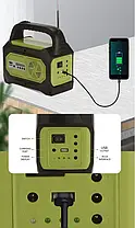 Універсальна сонячна станція/GDPlus GD-8073 з Power Bank і 3 ліхтариками LK227 і радіо, фото 3