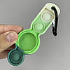 Чохол для iPhone 12 AirTag Pop it антистрес силіконовий чохол поп іт на айфон 12 зелений молочний ARG, фото 7