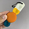 Чохол для iPhone 12 AirTag Pop it антистрес силіконовий чохол поп іт на айфон 12 темно зелений молочний ARG, фото 6