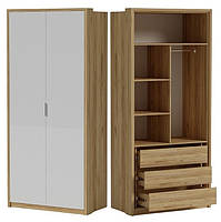 Маленька дводверна шафа розстібна для одягу Aura Аура No4 для спальні, передпокою, балкона Luxe Studio