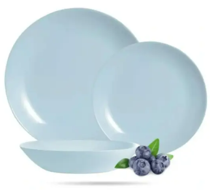 Блакитний столовий сервіз Diwali Paradise Blue 12 предметів Luminarc V6214, фото 1