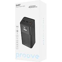 Портативна Батарея, потужний повербанк Proove Giant 100W 40000mAh, Black, фото 3