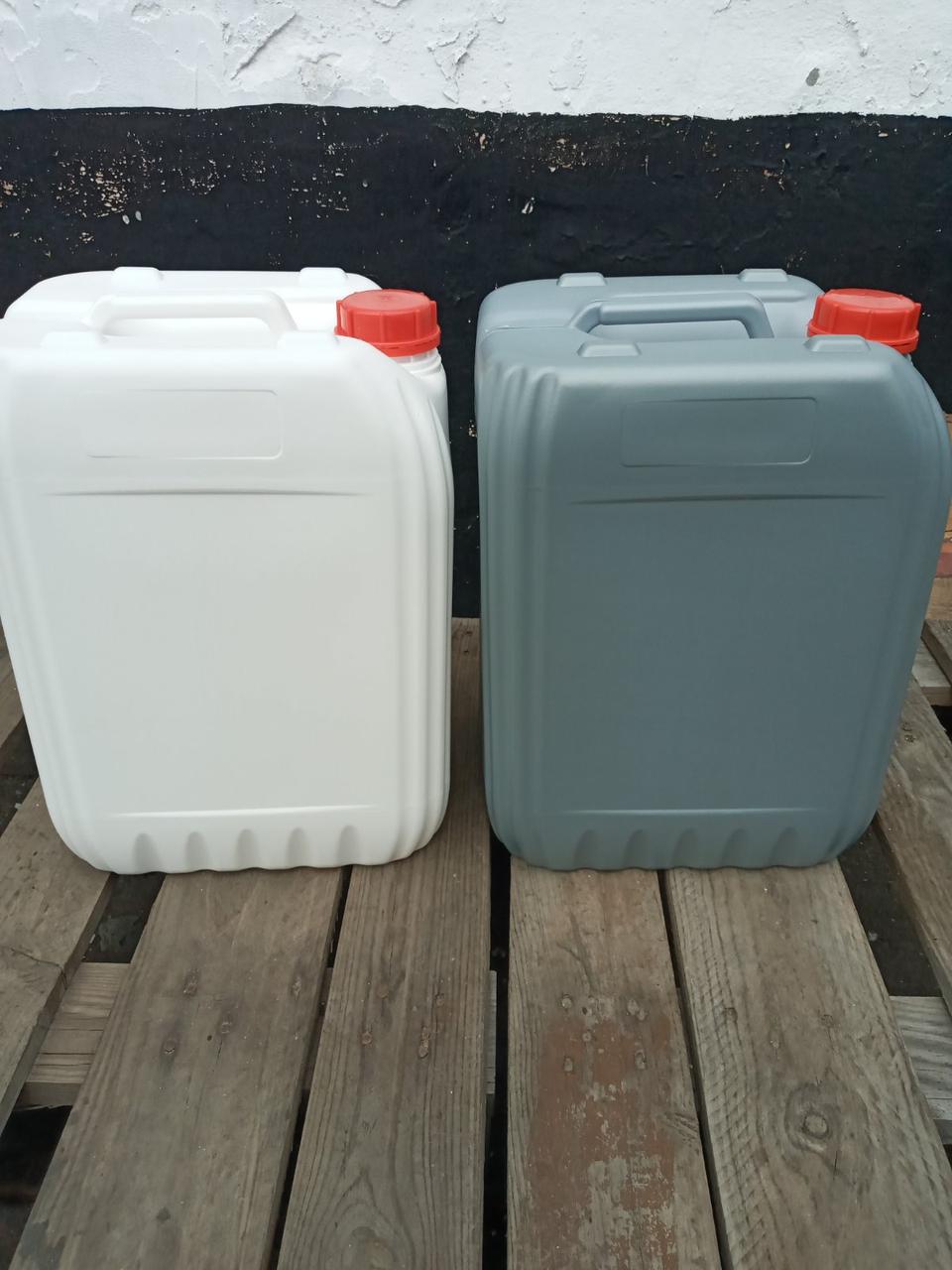 Каністра 20 л НОВА, двошарова пластмаса, контроль рівня рідини, фото 1