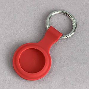 Брелок для AirTag з карабіном силіконовий чохол брелок на аіртаг червоний SLP