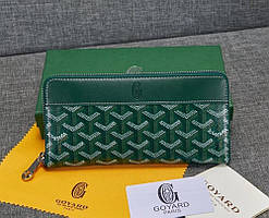 Гаманець на змійці Goyard (094) green Lux