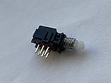 Кнопка типу Toneluck 6pin PS 909L з фіксацією для процесорів DBX, Phonic, Behringer і пультів Soundcraft MFXi, фото 4