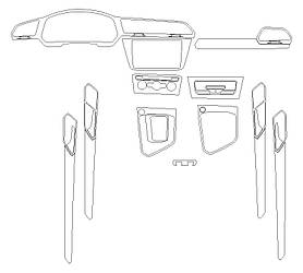 Комплект викрійок для салону VOLKSWAGEN TIGUAN 2023
