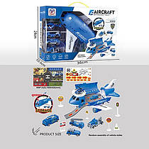 Ігровий набір Літак-парковка з музикою і наклейками 8827A (БЛАКИТНИЙ)