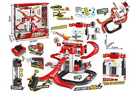 Гараж, Парковка Рятувальна станція 660 S-21 Багаторівнева з ліфтом, 3 металопластикові машинки, звуками та світлом