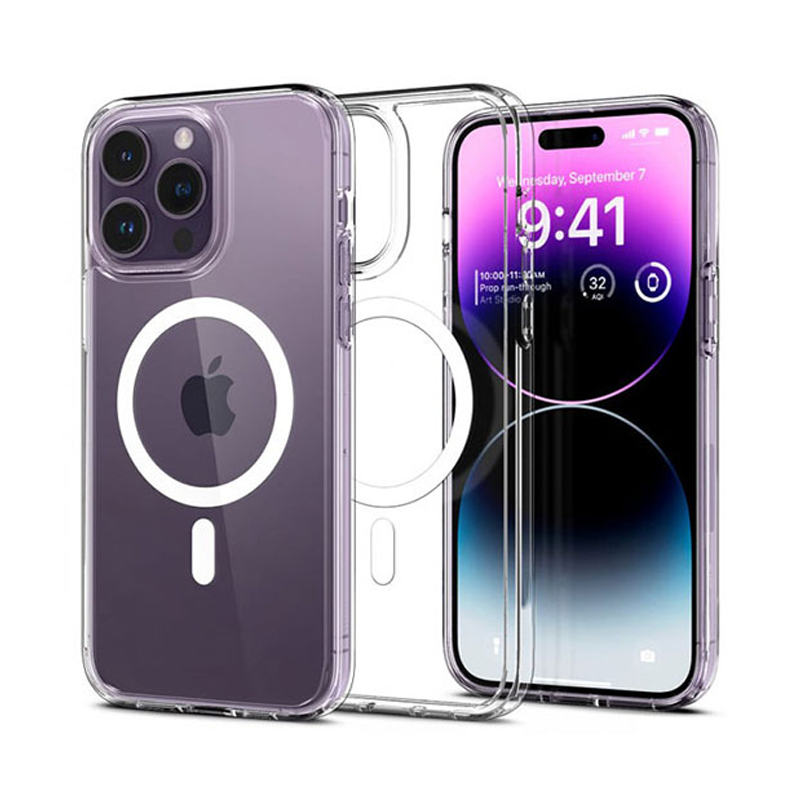 MagSafe чохол для iPhone 16 Pro Max Прозорий протиударний - фото 1 - id-p2391551530