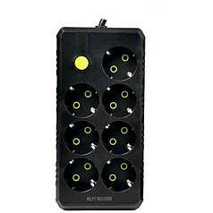 Подовжувач 4 м UA Power F17 на 7 розеток Black (N021035)