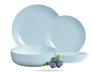 Блакитний столовий сервіз Diwali Paradise Blue 19 предметів Luminarc V6213