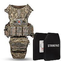 Бронежилет 6 класу "Ghost Gen4 V4" з балістичним захистом 1 класу, системою швидкого скидання + 9 підсумків