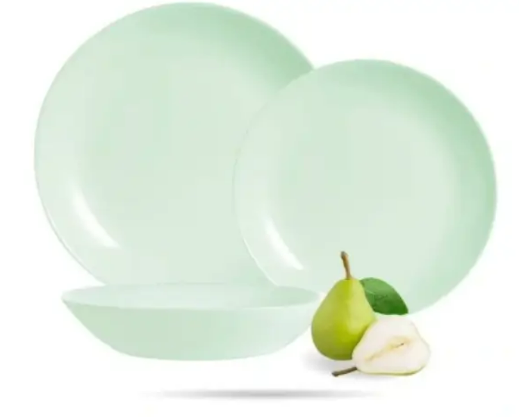 Столовий сервіз Diwali Paradise Green 12 предметів Luminarc V6220, фото 1