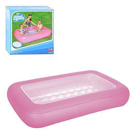 Дитячий надувний басейн Bestway 51115 прямокутний Рожевий, Toyman