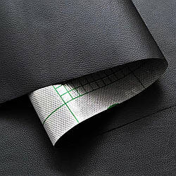 Самоклеючий замінник шкіри Чорний 1000х1370х0,5 мм екошкіра в рулоні дерматин на клейкій основі