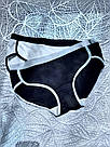 Жіночі спортивні трусики шорти чорні та білі, фото 2