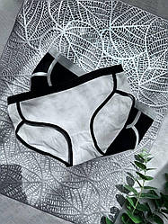 Жіночі спортивні трусики шорти чорні та білі