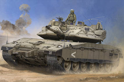 IDF Merkava Mk IV w/Trophy. Модель танка у масштабі 1/35. HOBBY BOSS 84523, фото 1