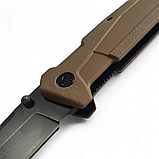 Туристичний складний ніж 90 мм K25 Albainox койот в чохлі (18487), фото 5