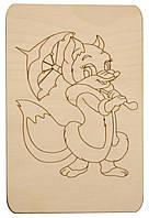 Дитяча розмальовка Лисичка